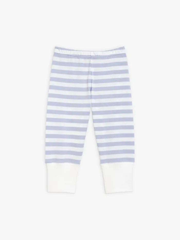 Children Agns B Clothing Turbo Striped Cotton Fleece Trousers