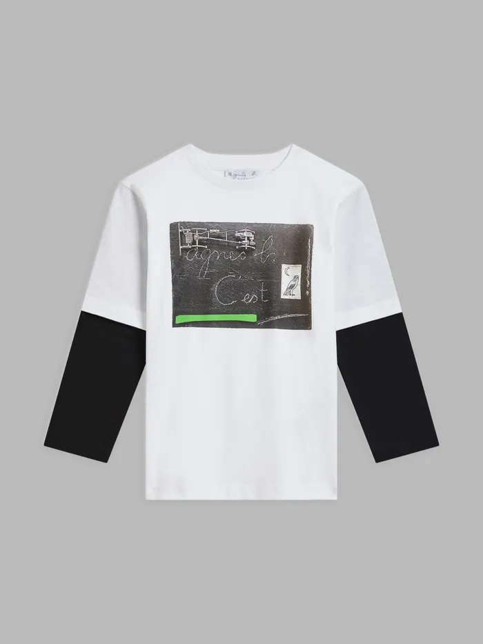 Children Agns B Clothing White Cotton Jersey 034C039est Chouette034 It039s Great Tshirt Children Agns B Clothing White Cotton Jersey 034C039est Chouette034 It039s Great Tshirt