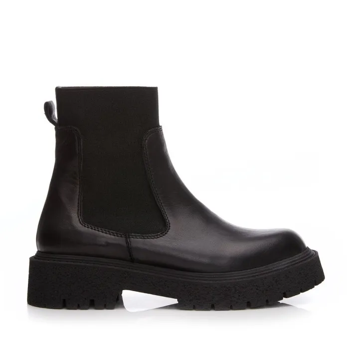 Chunky Boots Women Moda In Pelle Bsoleful BEnvy Black Leather