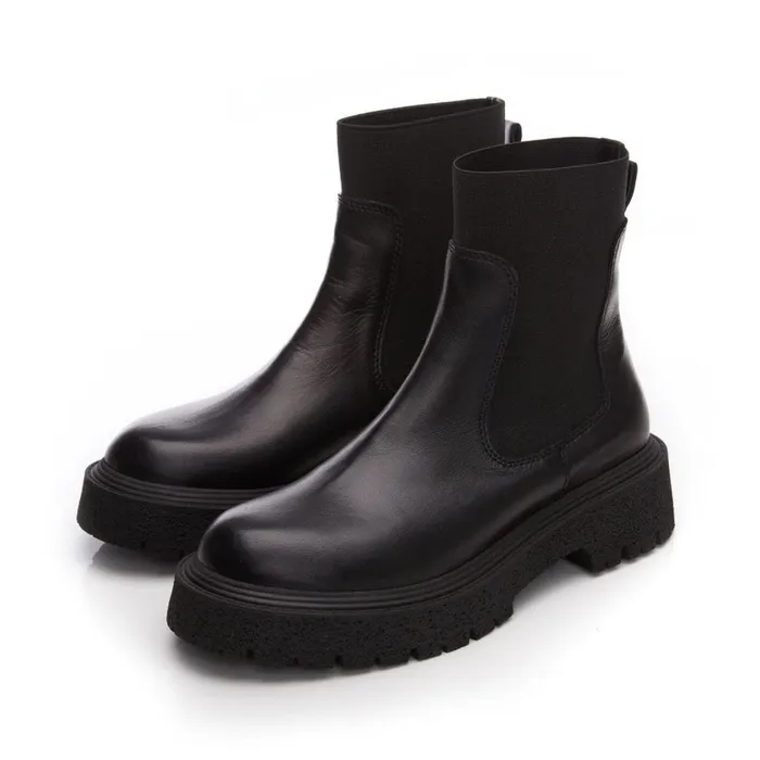 Chunky Boots Women Moda In Pelle Bsoleful BEnvy Black Leather
