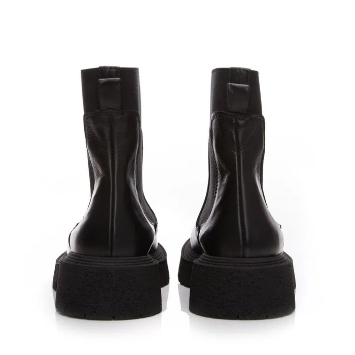 Chunky Boots Women Moda In Pelle Bsoleful BEnvy Black Leather