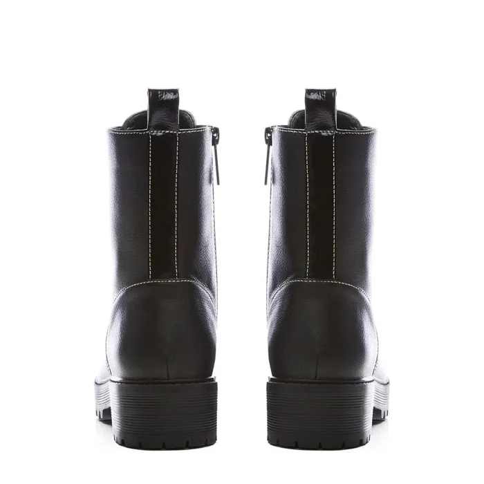 Chunky Boots Women Moda In Pelle M By Moda Bianca Black Porvair
