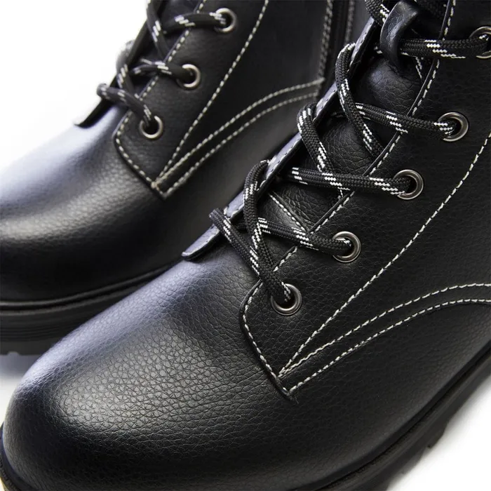 Chunky Boots Women Moda In Pelle M By Moda Bianca Black Porvair