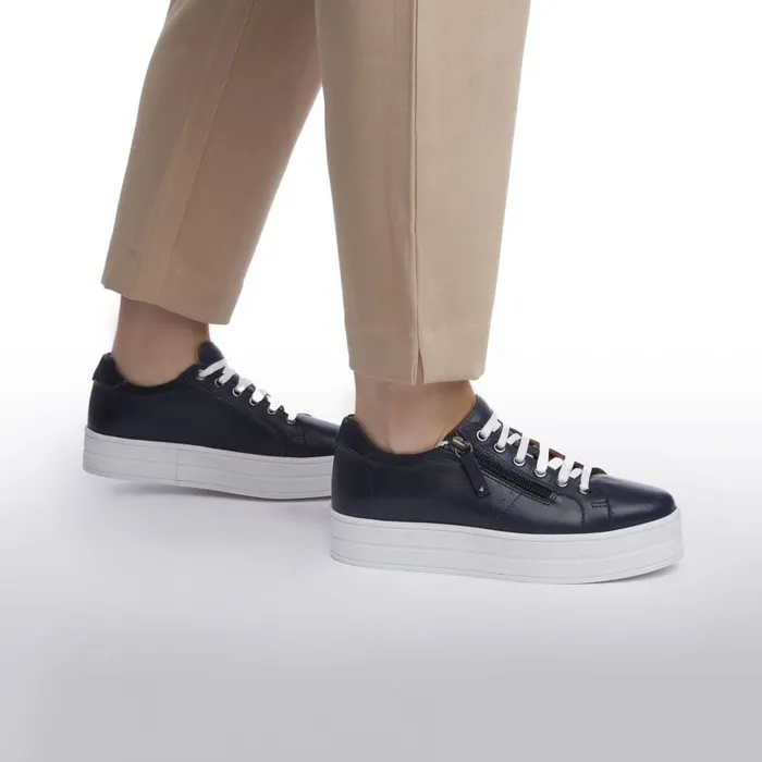 Chunky Trainers Women Moda In Pelle Bsoleful BGlazie Navy Leather