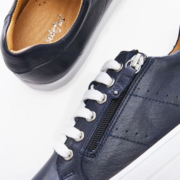 Chunky Trainers Women Moda In Pelle Bsoleful BGlazie Navy Leather