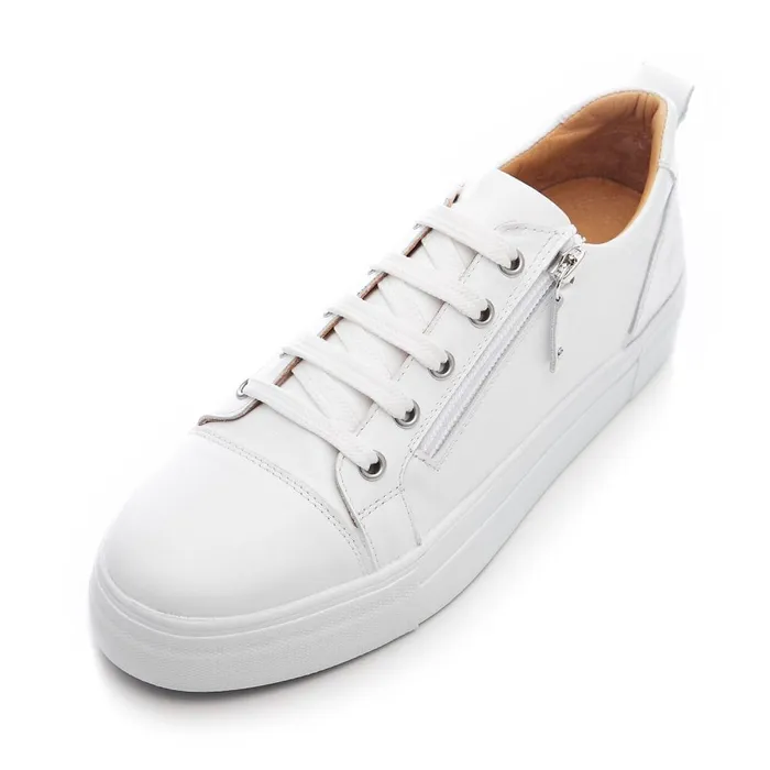 Chunky Trainers Women Moda In Pelle Bsoleful BVisti White 8211 Silver Leather