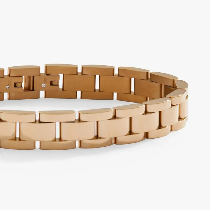Chunky Watch Strap Bracelet Stainless Steel Gold Women Alex And Ani Easter
