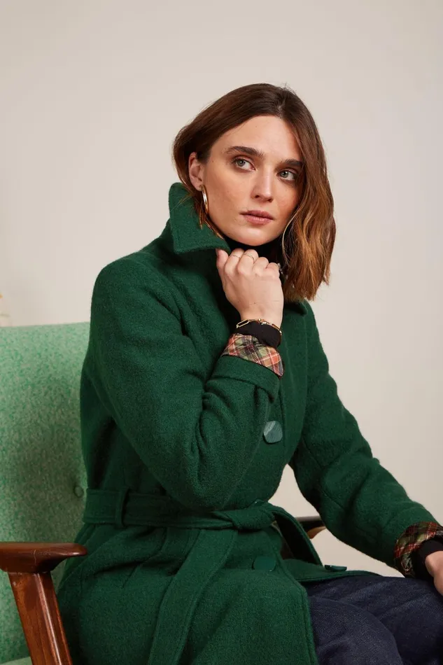Coats and Jackets Women King Louie Arabella Coat Kennedy Forest Green 8211 Kennedy Coats and Jackets Women King Louie Arabella Coat Kennedy Forest Green 8211 Kennedy