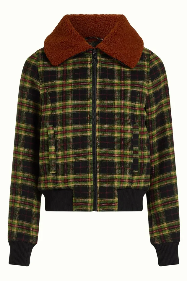 Coats and Jackets Women King Louie Arizona Jacket Charonne Black 8211 Charonne