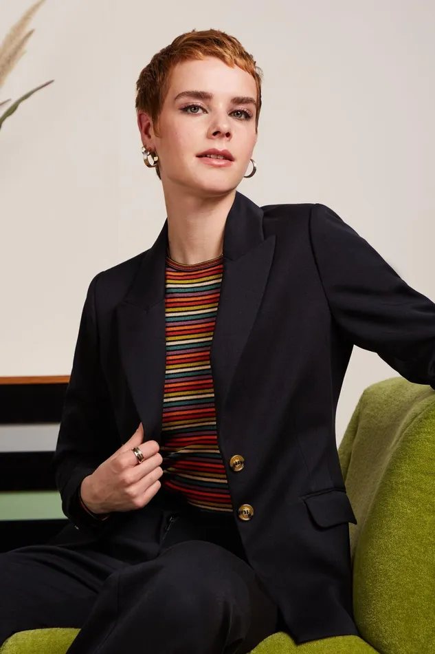 Coats and Jackets Women King Louie Bianca Blazer Broadway Black 8211 Broadway Coats and Jackets Women King Louie Bianca Blazer Broadway Black 8211 Broadway