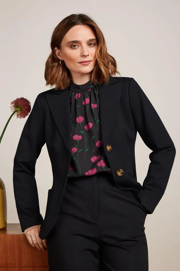 Coats and Jackets Women King Louie Bibi Blazer Uni Rodeo Black 8211 Uni Rodeo Coats and Jackets Women King Louie Bibi Blazer Uni Rodeo Black 8211 Uni Rodeo