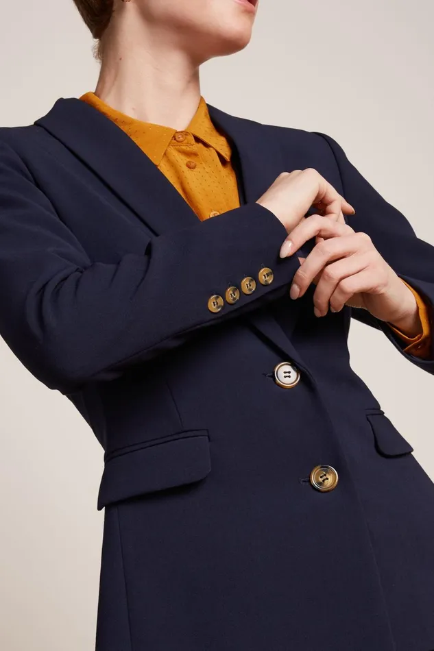 Coats and Jackets Women King Louie Brooke Blazer Marple Blue 8211 Marple