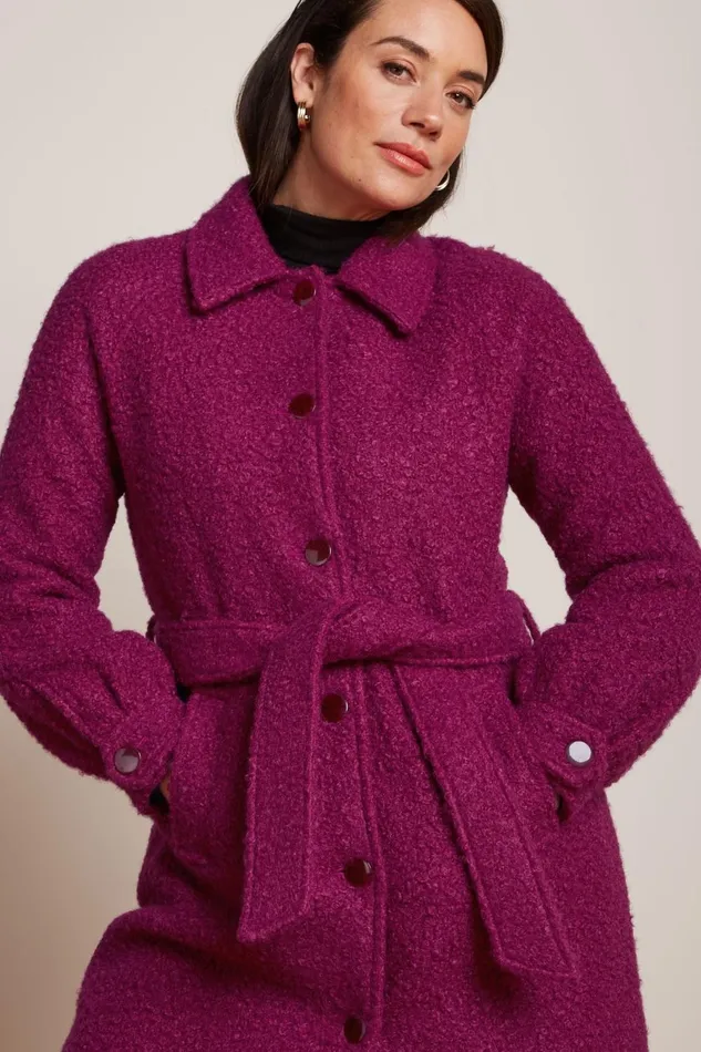Coats and Jackets Women King Louie Rachel Puff Coat Memphis Wild Fuchsia 8211 Memphis