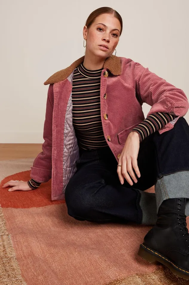 Coats and Jackets Women King Louie Sylvie Jacket Corduroy Desert Red 8211 Corduroy Coats and Jackets Women King Louie Sylvie Jacket Corduroy Desert Red 8211 Corduroy