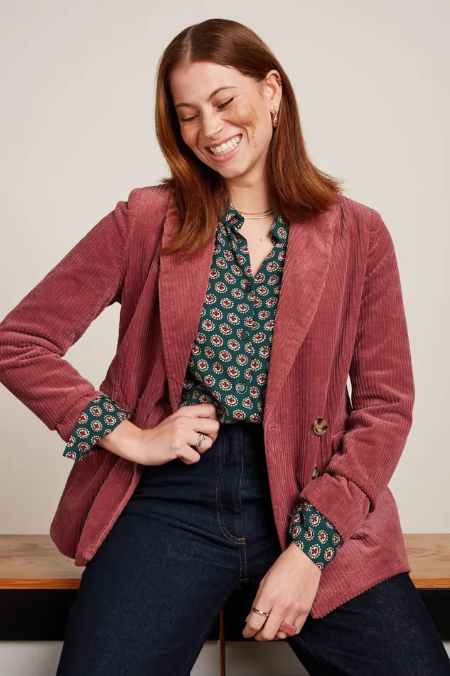 Coats and Jackets Women King Louie Tina Blazer Corduroy Desert Red 8211 Corduroy Coats and Jackets Women King Louie Tina Blazer Corduroy Desert Red 8211 Corduroy