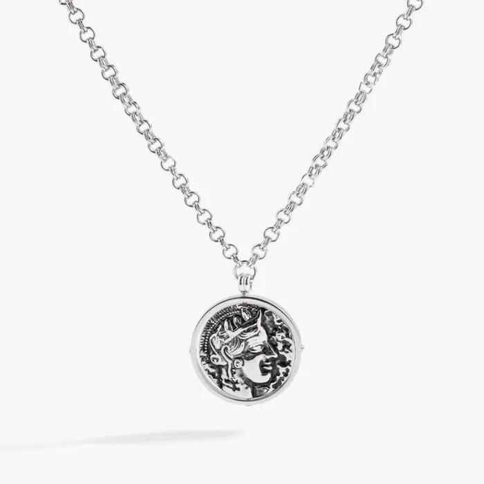 Coin Spinner Pendant Necklace Stainless Steel Gold Women Alex And Ani Necklaces Coin Spinner Pendant Necklace Stainless Steel Gold Women Alex And Ani Necklaces