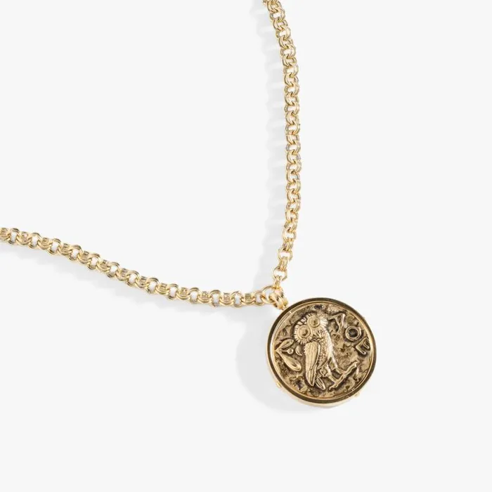 Coin Spinner Pendant Necklace Stainless Steel Gold Women Alex And Ani Necklaces Coin Spinner Pendant Necklace Stainless Steel Gold Women Alex And Ani Necklaces