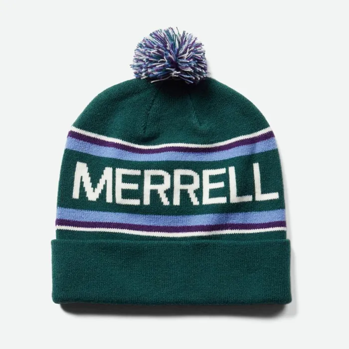 College Pom Beanie Sea Moss MenWomen Merrell Hats