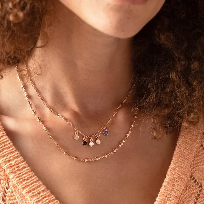 Crescent Moon MultiCharm Layered Necklace Shiny Rose Gold Women Alex And Ani Halloween Crescent Moon MultiCharm Layered Necklace Shiny Rose Gold Women Alex And Ani Halloween