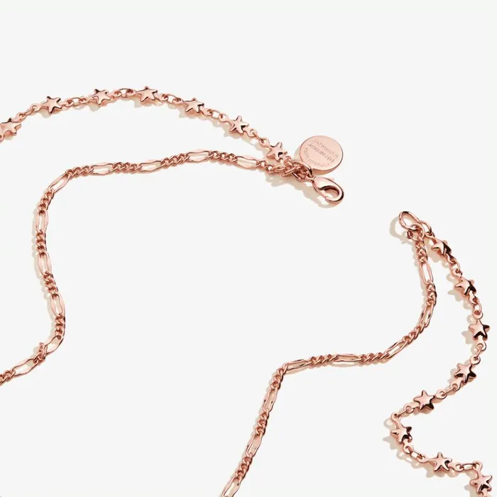 Crescent Moon MultiCharm Layered Necklace Shiny Rose Gold Women Alex And Ani Halloween Crescent Moon MultiCharm Layered Necklace Shiny Rose Gold Women Alex And Ani Halloween