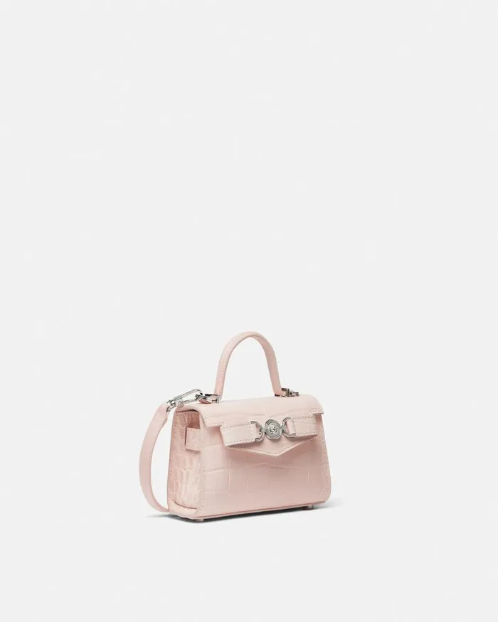 CrocEffect Medusa 03995 Mini Bag Light Pink Women Versace Top Handle