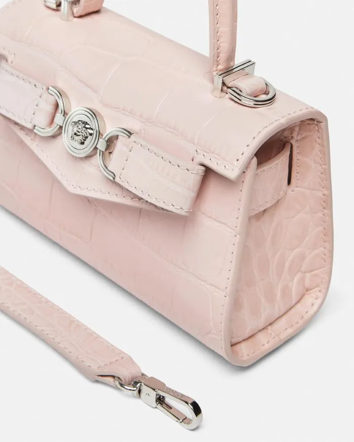 CrocEffect Medusa 03995 Mini Bag Light Pink Women Versace Top Handle