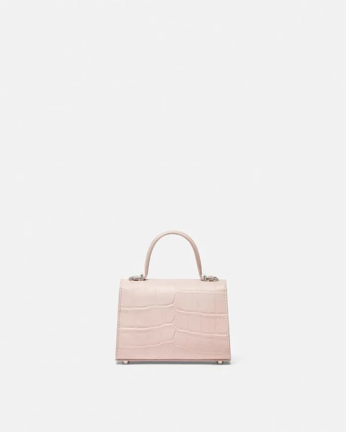 CrocEffect Medusa 03995 Mini Bag Light Pink Women Versace Top Handle