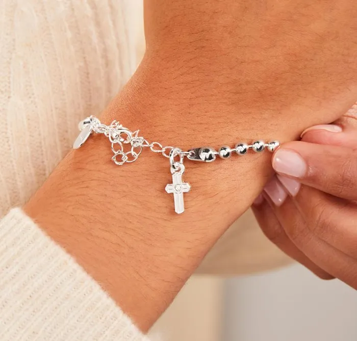 Cross Ball Chain Bracelet Gold Women Alex And Ani Faith Hope