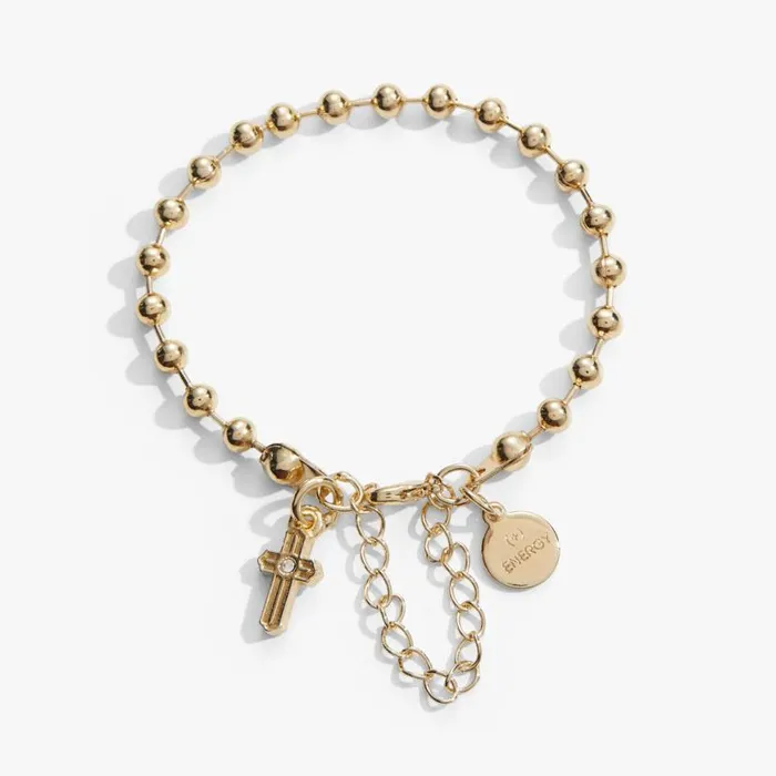 Cross Ball Chain Bracelet Gold Women Alex And Ani Faith Hope
