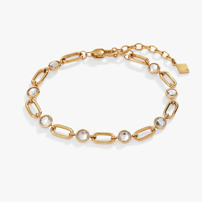 Crystal And Paperclip Adjustable Chain Bracelet Stainless Steel Gold Women Alex And Ani Bracelets Crystal And Paperclip Adjustable Chain Bracelet Stainless Steel Gold Women Alex And Ani Bracelets