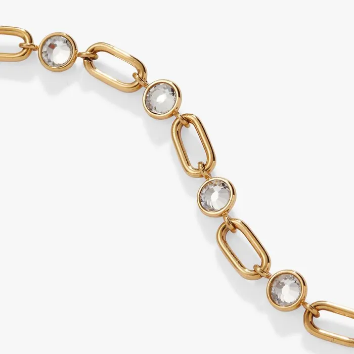 Crystal And Paperclip Adjustable Chain Bracelet Stainless Steel Gold Women Alex And Ani Bracelets Crystal And Paperclip Adjustable Chain Bracelet Stainless Steel Gold Women Alex And Ani Bracelets