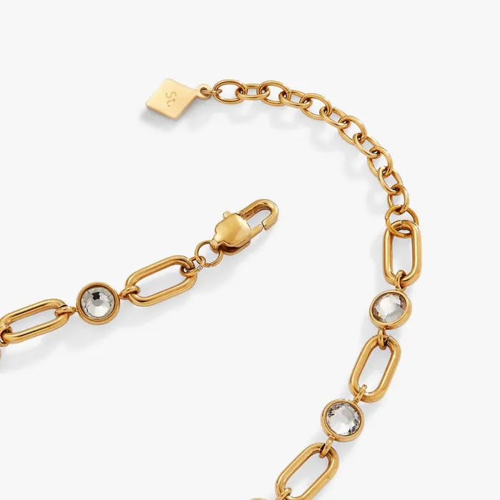 Crystal And Paperclip Adjustable Chain Bracelet Stainless Steel Gold Women Alex And Ani Bracelets Crystal And Paperclip Adjustable Chain Bracelet Stainless Steel Gold Women Alex And Ani Bracelets