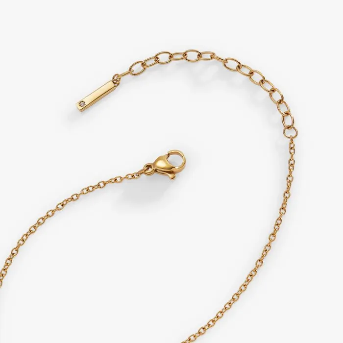 Crystal Baguette Bar Necklace Stainless Steel Gold Women Alex And Ani Necklaces