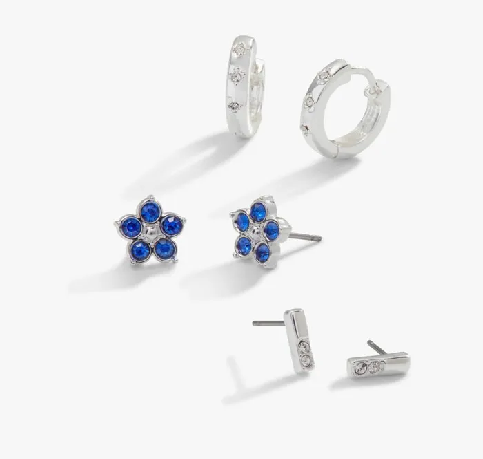 Crystal ForgetMeNot Flower Stud Hoop Earrings Set Of 3 Silver Women Alex And Ani Growth New Beginnings Crystal ForgetMeNot Flower Stud Hoop Earrings Set Of 3 Silver Women Alex And Ani Growth New Beginnings