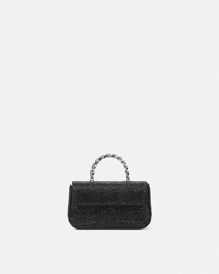 Crystal La Medusa Mini Bag Black Women Versace Top Handle