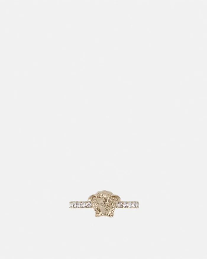 Crystal La Medusa Ring Gold Women Versace Rings