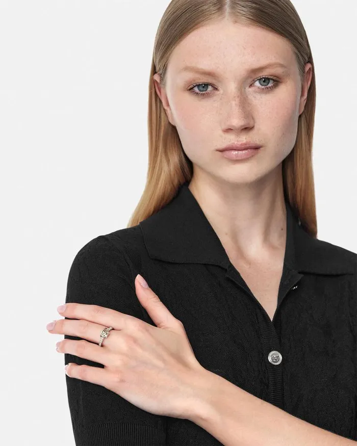 Crystal La Medusa Ring Gold Women Versace Rings