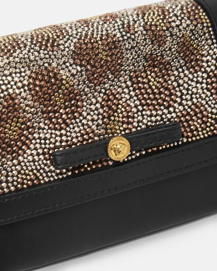 Crystal Leopard Kids Shoulder Bag 2bs3v Children Versace Accessories