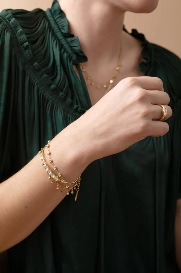 Crystal Pebble Chain Bracelet Stainless Steel Gold Women Alex And Ani Bracelets Crystal Pebble Chain Bracelet Stainless Steel Gold Women Alex And Ani Bracelets
