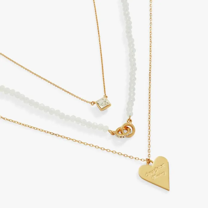 Daughter Layered Necklace Set Gold Women Alex And Ani Easter