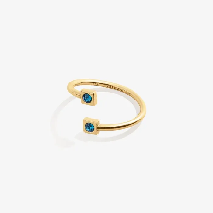 December Birthstone Blue Zircon Ring Wrap 14kt Gold Over Sterling Silver Women Alex And Ani Fine Jewelry December Birthstone Blue Zircon Ring Wrap 14kt Gold Over Sterling Silver Women Alex And Ani Fine Jewelry