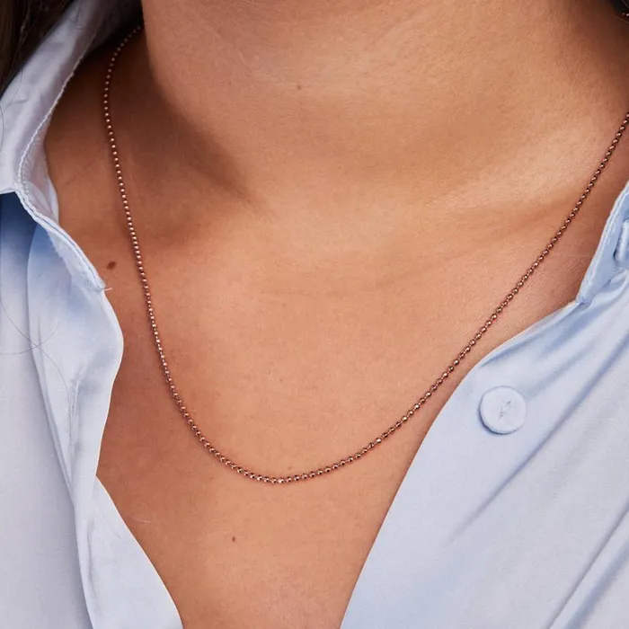 Delicate Ball Chain Necklace Rose Gold Women Alex And Ani Necklaces Delicate Ball Chain Necklace Rose Gold Women Alex And Ani Necklaces