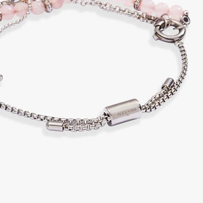 Devotion Stranded Bracelet Set Stainless Steel Silver Women Alex And Ani Heart