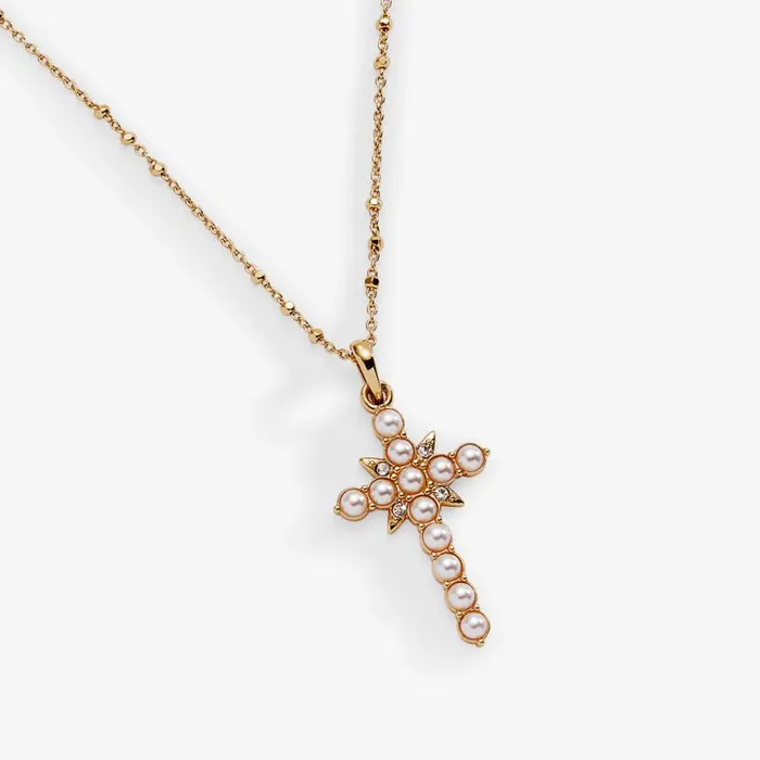 Divine Guides Cross Pendant Necklace Gold Women Alex And Ani Faith Hope