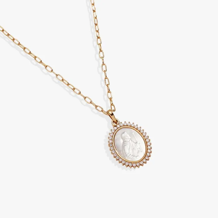 Divine Guides St Christopher Pendant Necklace Gold Women Alex And Ani Necklaces
