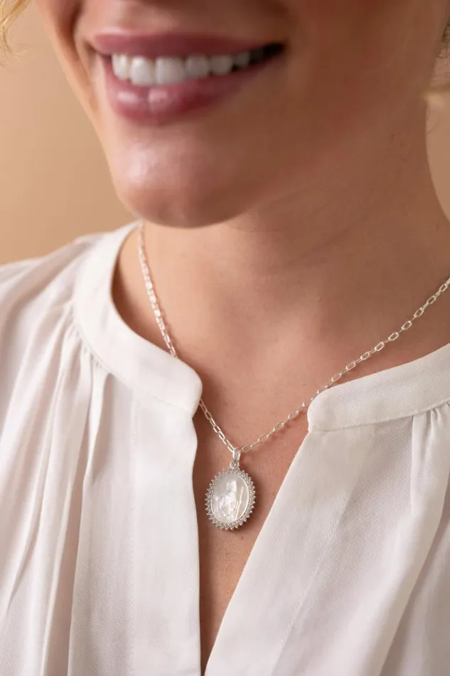 Divine Guides St Christopher Pendant Necklace Gold Women Alex And Ani Necklaces