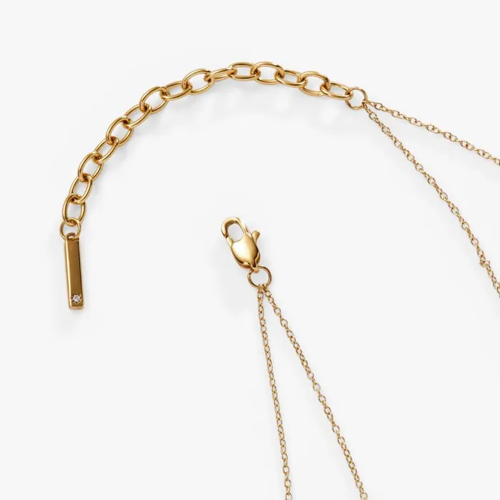 DoubleLayer Crystal Necklace Stainless Steel Gold Women Alex And Ani Necklaces DoubleLayer Crystal Necklace Stainless Steel Gold Women Alex And Ani Necklaces