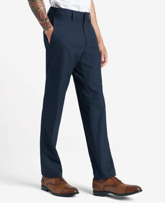 Dress Pants Men Kenneth Cole Premium Stretch Twill SlimFit Flex Waistband Dress Pant Dark Navy Dress Pants Men Kenneth Cole Premium Stretch Twill SlimFit Flex Waistband Dress Pant Dark Navy