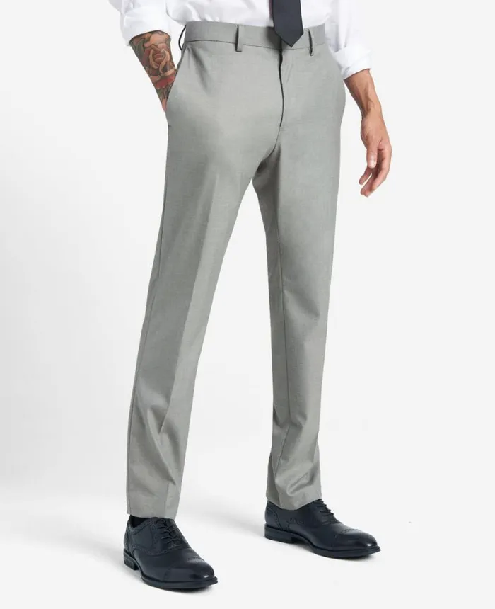 Dress Pants Men Kenneth Cole Premium Stretch Twill SlimFit Flex Waistband Dress Pant Lt Grey Dress Pants Men Kenneth Cole Premium Stretch Twill SlimFit Flex Waistband Dress Pant Lt Grey