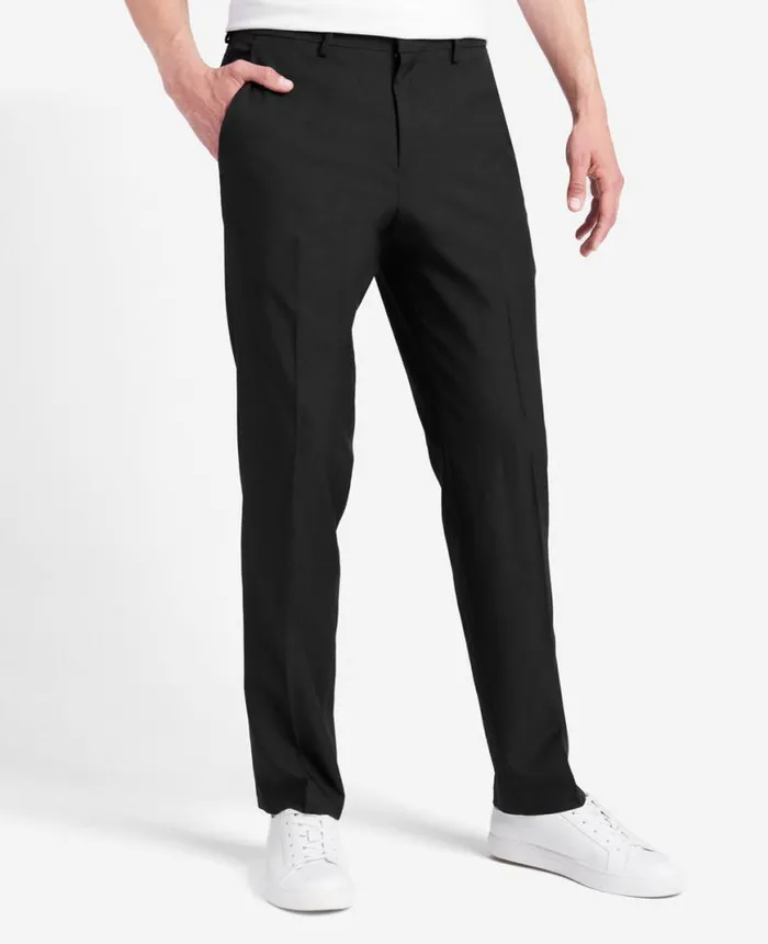 Dress Pants Men Kenneth Cole SlimFit Stretch Twill Dress Pant Black